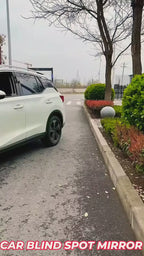 Car Frill HD Glass Frame-Less Round Convex Rear View Blind Spot Mirror Car